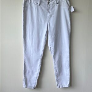 Royalty For Me Crisp White Ankle Jeans